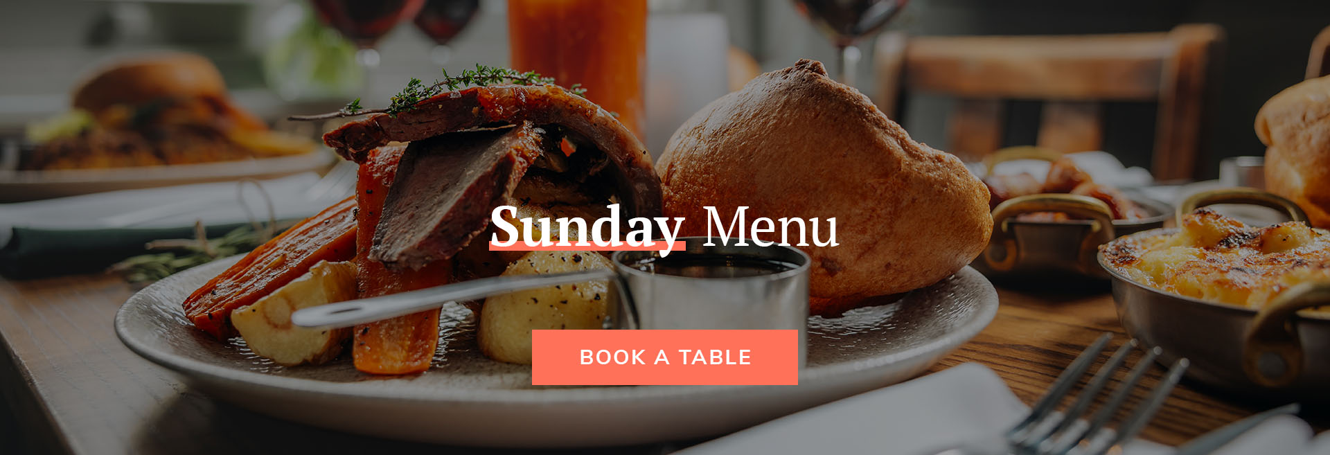 Sunday Menu at The White Hart Waterloo