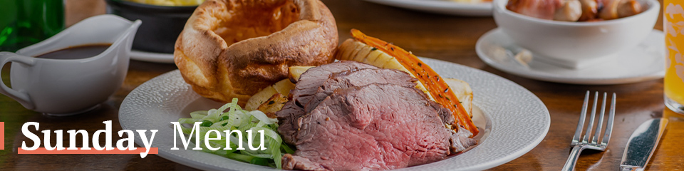 Sunday Menu at The White Hart Waterloo